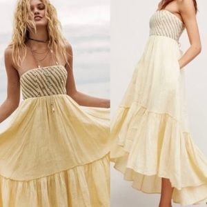 RARE Free People Shimmers In The Sky Maxi Dress